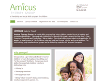 Tablet Screenshot of amicustherapygroup.com